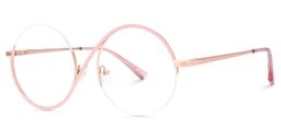 Flozif Pink Round Glasses1