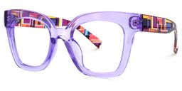 Malcolm Purple Square Glasses1
