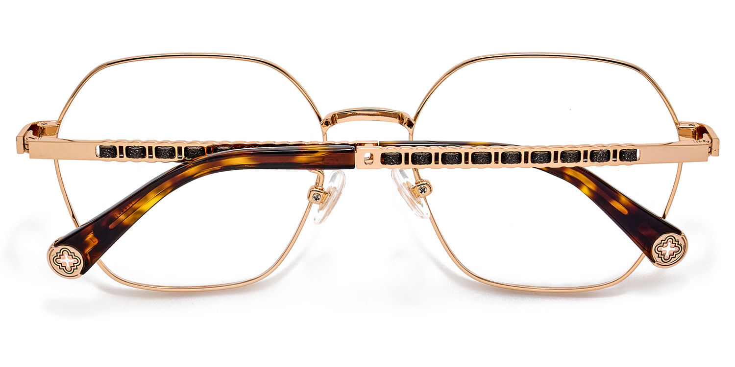 Hexagon Glasses On Round Face4