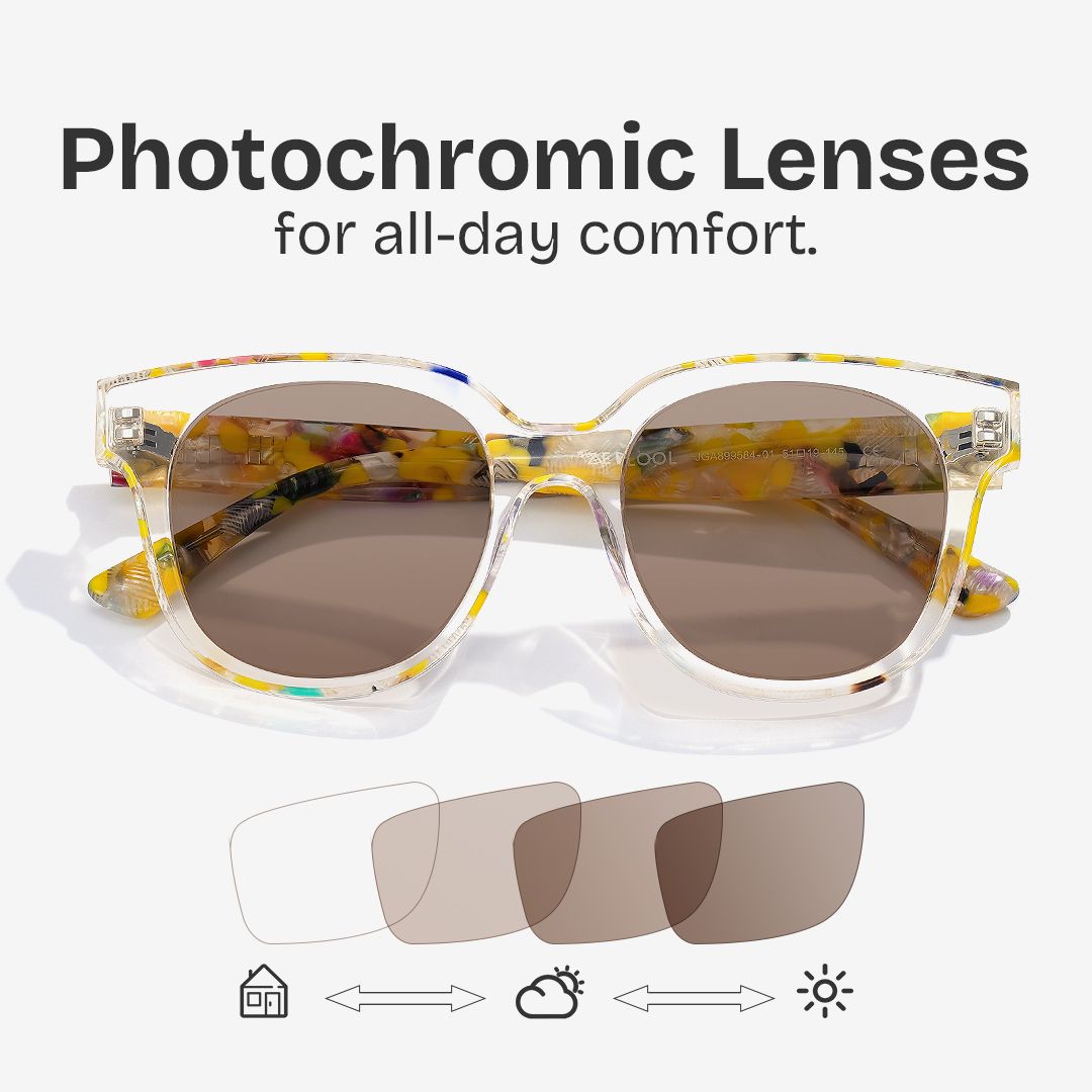 Jett Acetate Yellow Frame Glasses with Square Shape | ZEELOOL Canada7