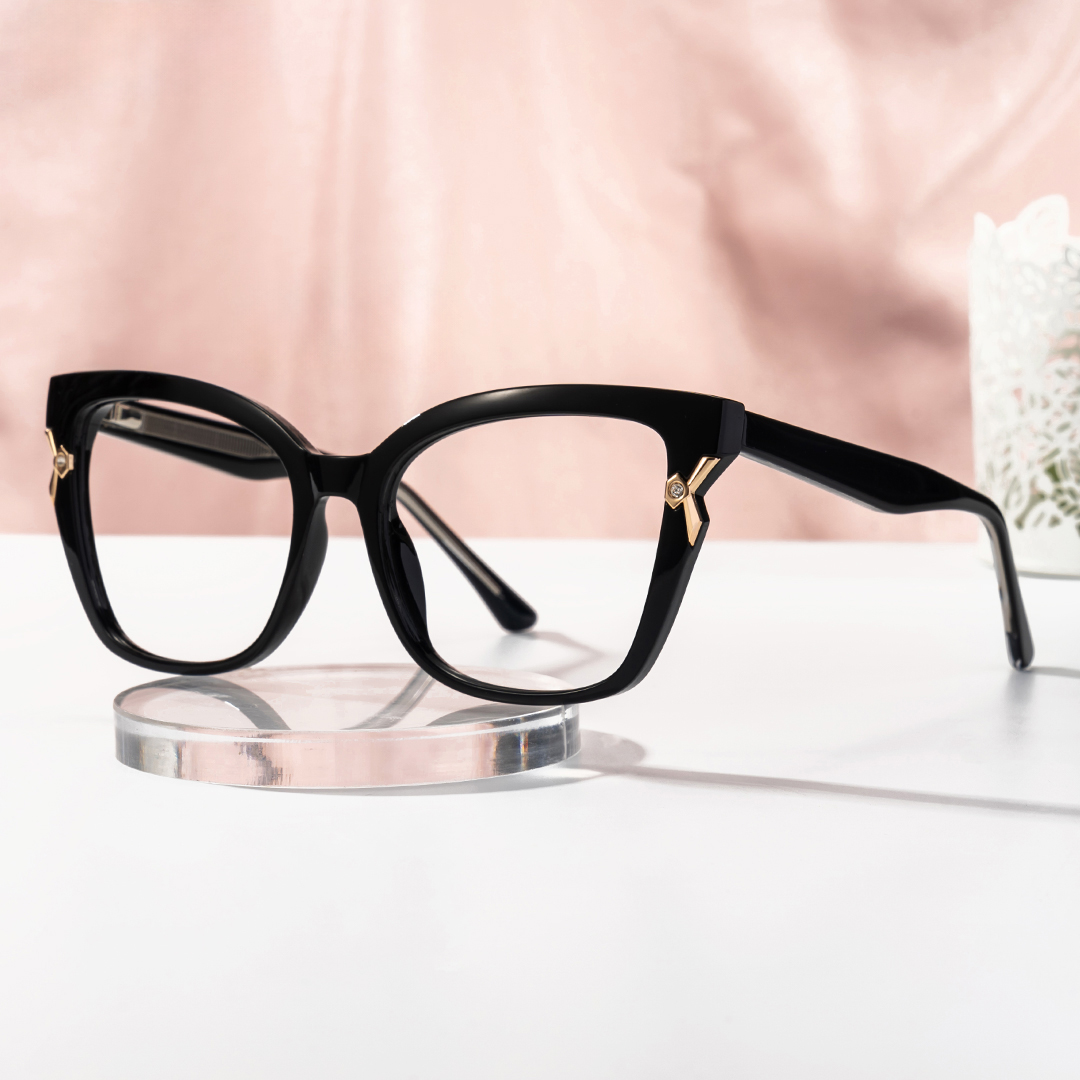 Nunnally Cateye Black Glasses0