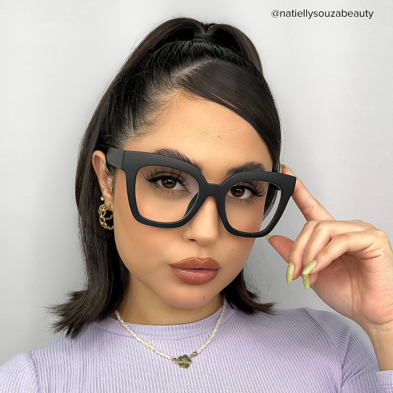 Malcolm Square Matte Black Glasses with Prescription7