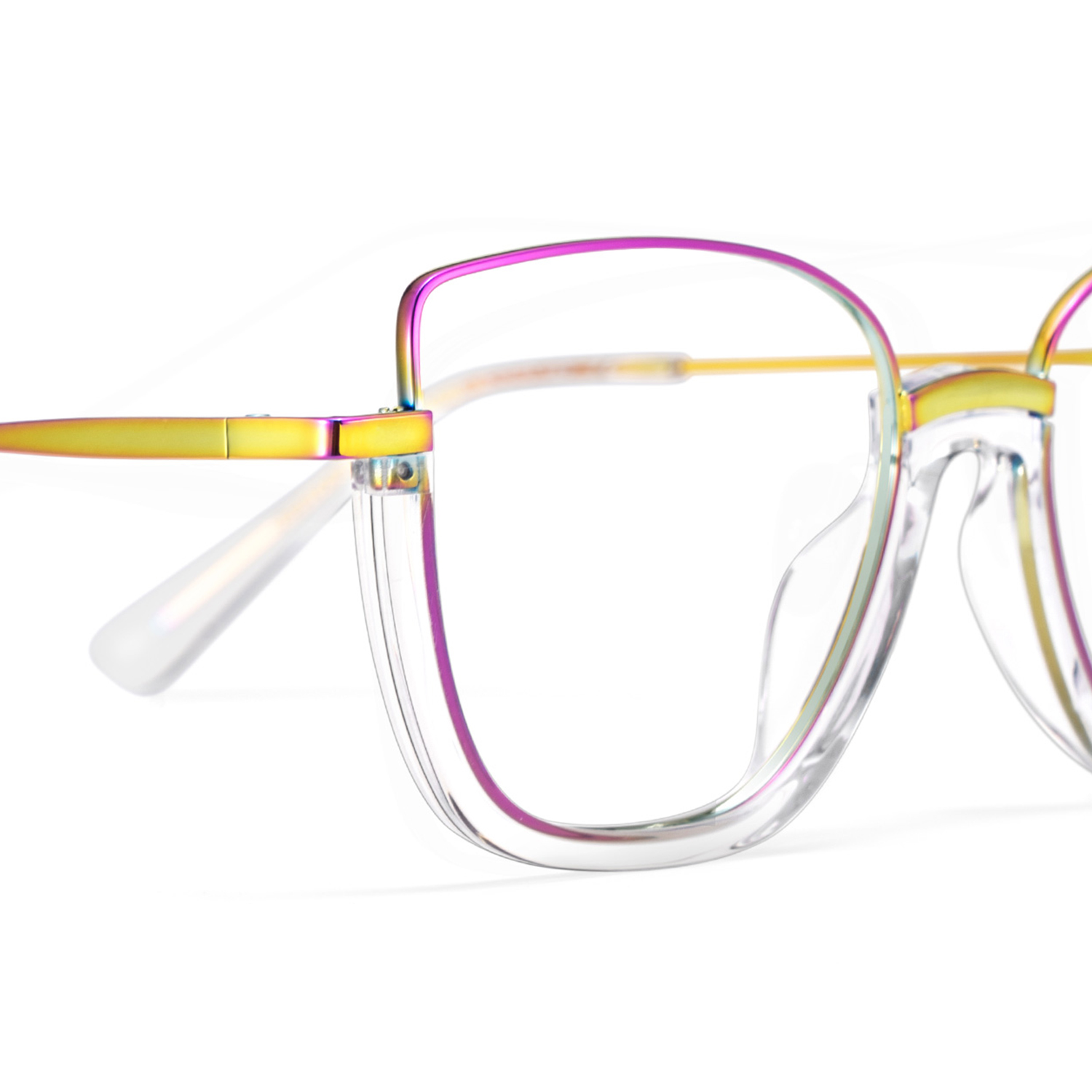 Coleman Eyeglasses in Square Iridescent Frame | ZEELOOL Canada4