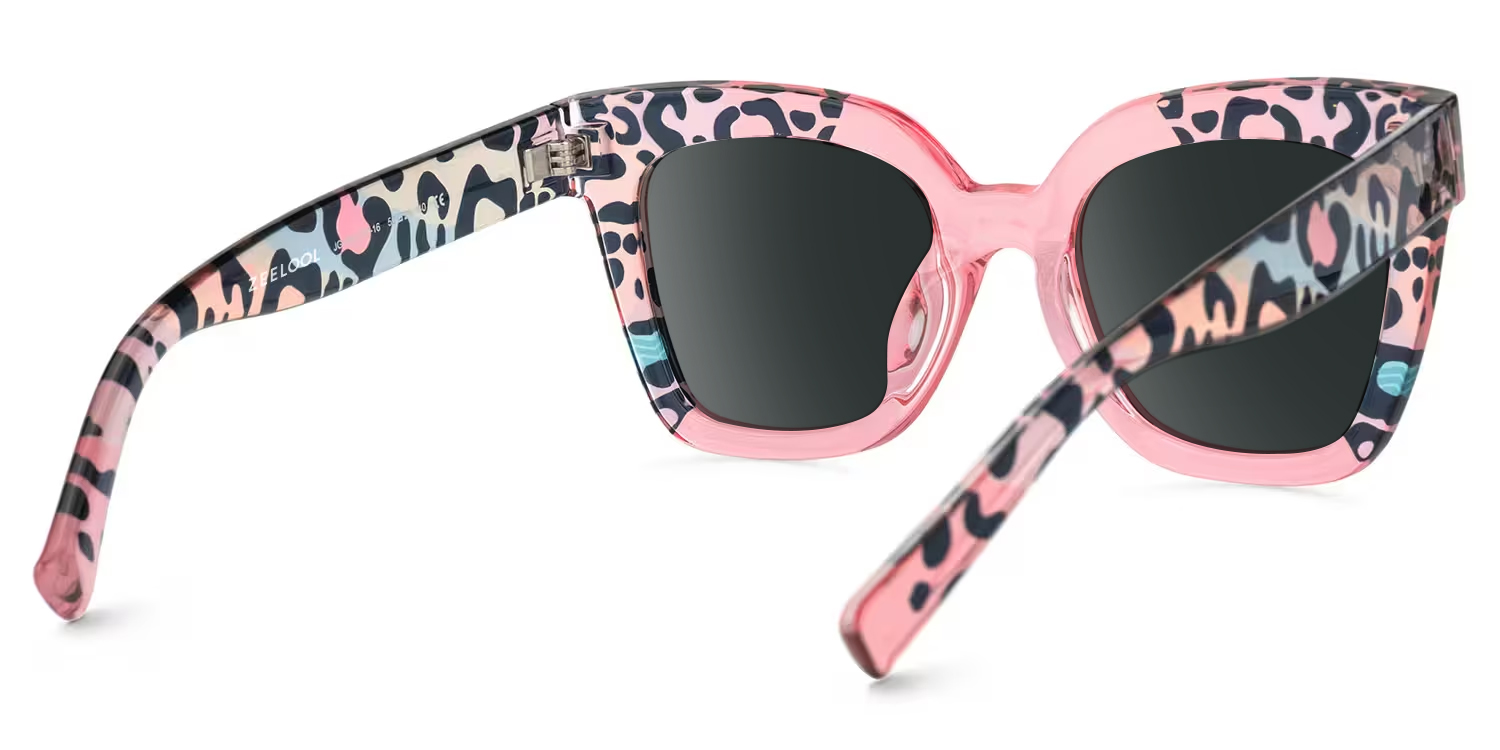 Malcolm Square PinkLeopard Glasses3