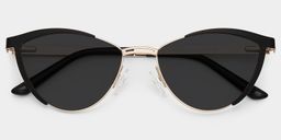 Sydney Cat Eye Black Sunglasses1