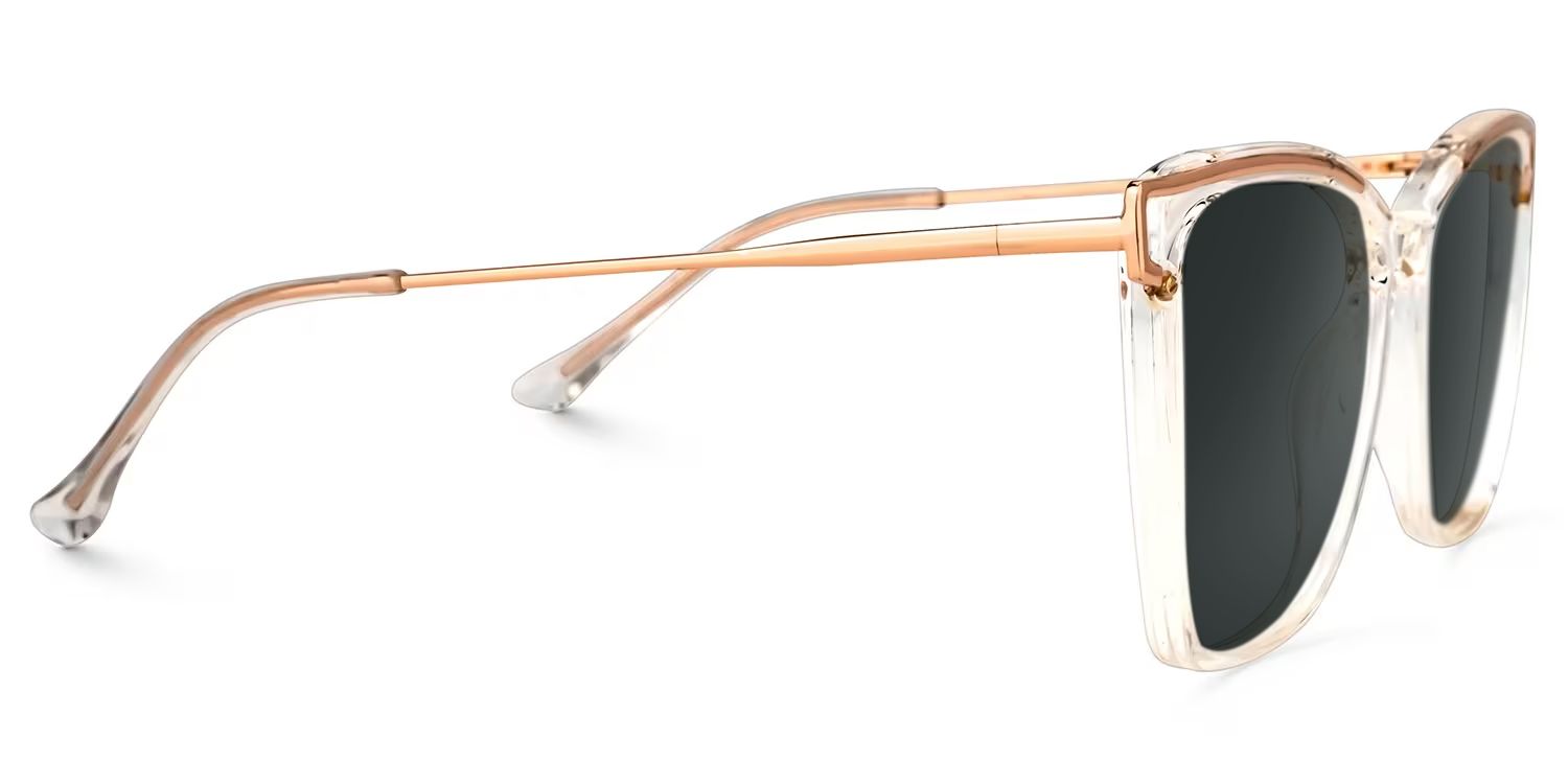 Krystle Square Clear Frame Sunglasses | ZEELOOL Canada2