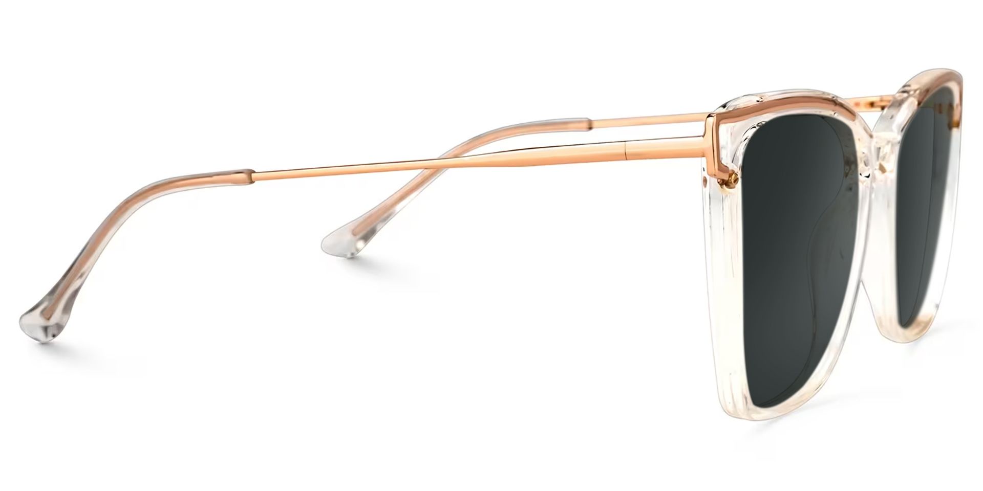 Krystle Square Clear Frame Sunglasses | ZEELOOL Canada2