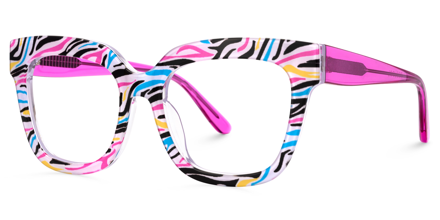 Designer Colorful Square Prescription Glasses2