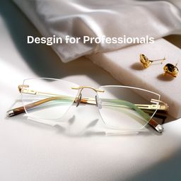 Ella Cat eye Gold Glasses2