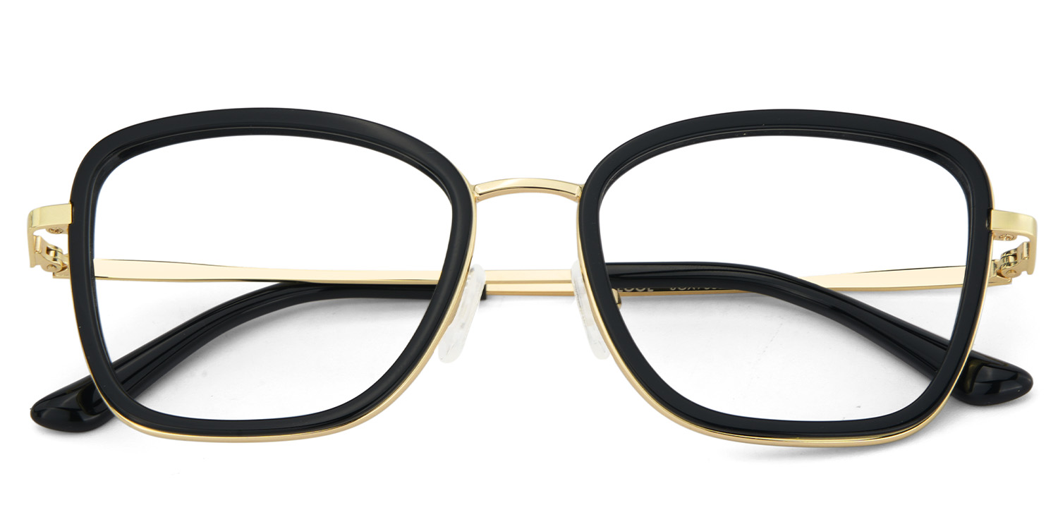 Kussy Square Black Glasses2