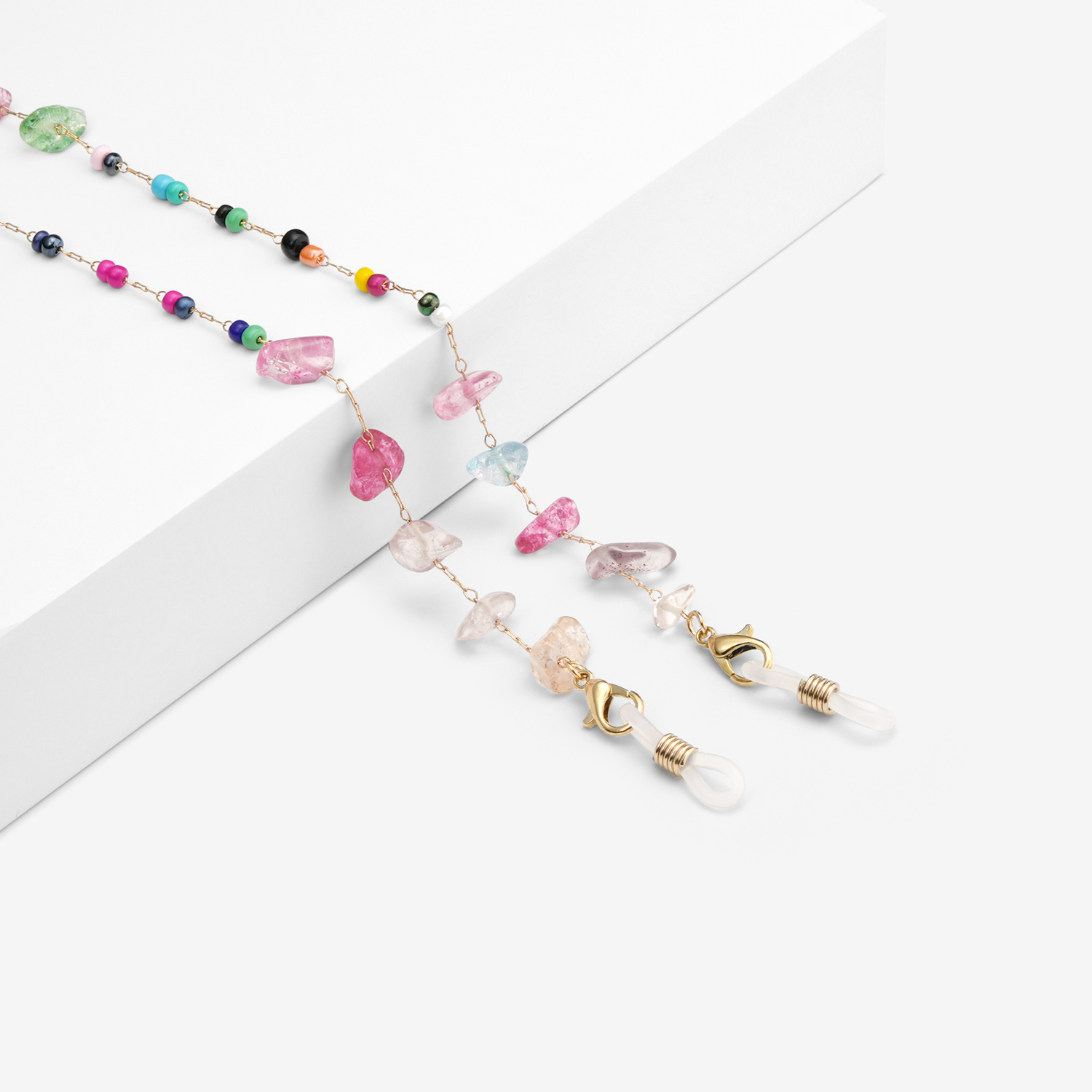 Colorful Gravel Eyeglasses Chains0
