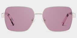 Sahara Square Purple Polarized Sunglasses0