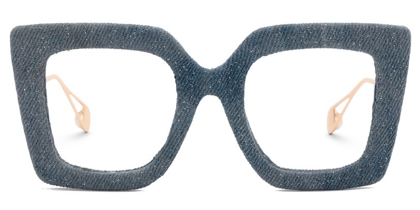 Latanya Square Blue Glasses