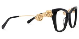 Atiesha Cateye Black Glasses3