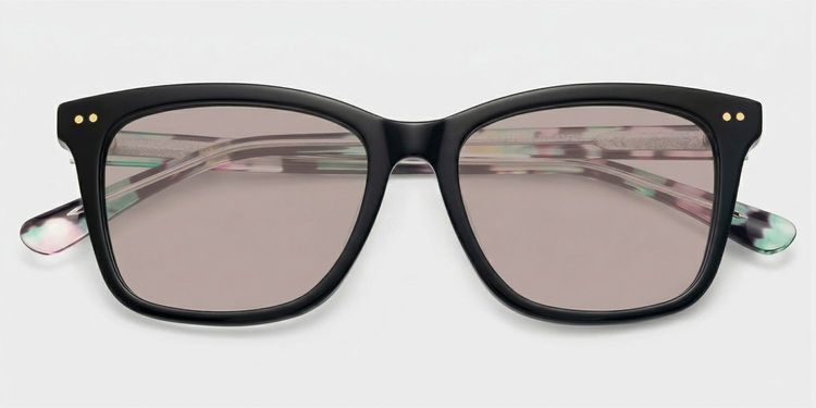Layla Black Square Sunglasses