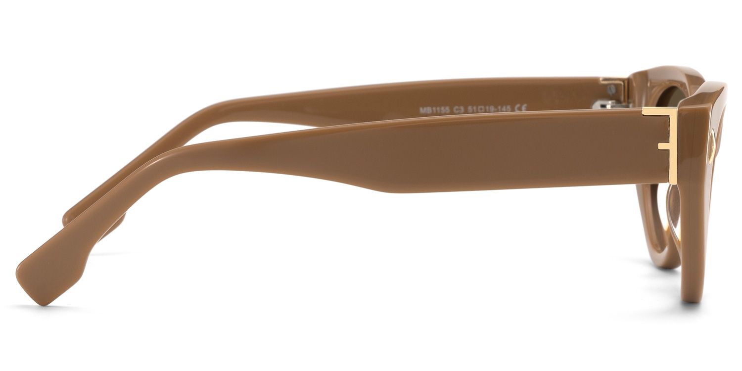 Azura Brown Cat Eye Polarized Sunglasses Online | ZEELOOL Canada3