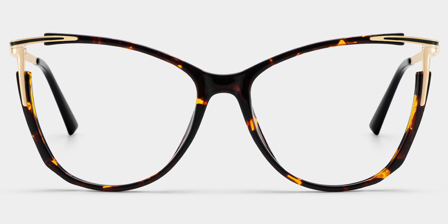 Yomary Cateye Tortoise Thin Frame Glasses | Zeelool0