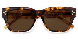 Marlowe Rectangle Tortoise Polarized Sunglasses1