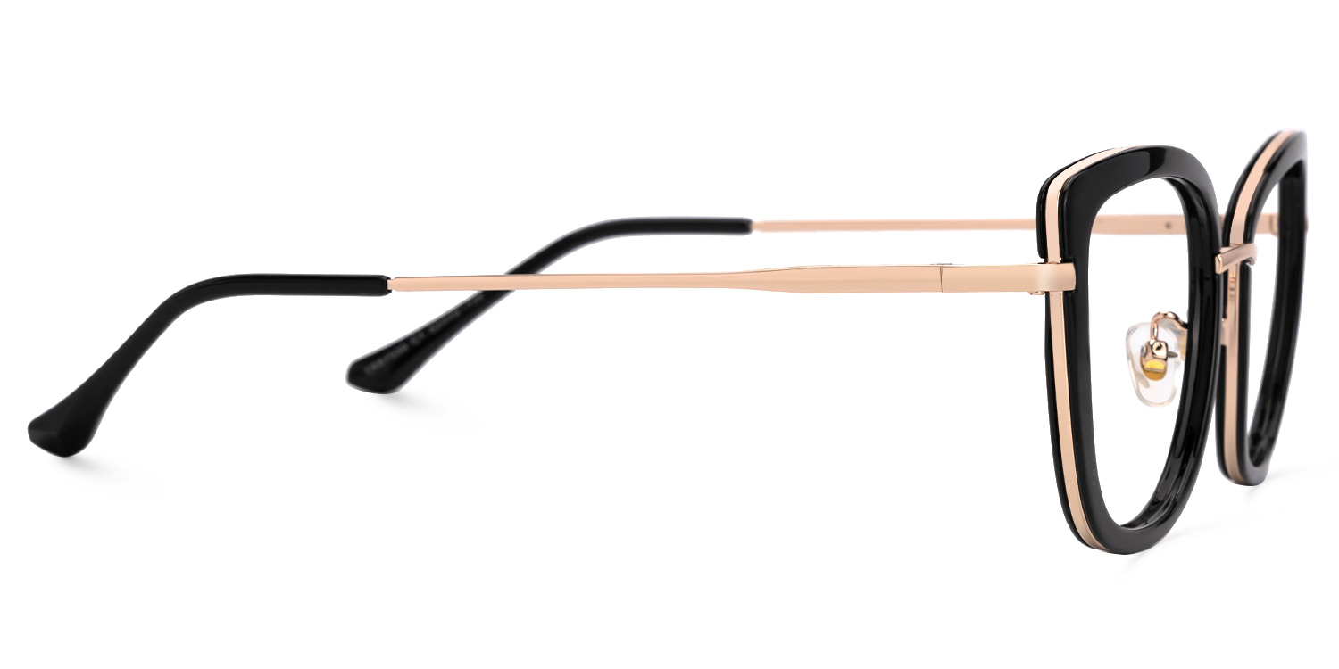 Black Kaye Cateye Frame Eyeglasses | ZEELOOL Canada2