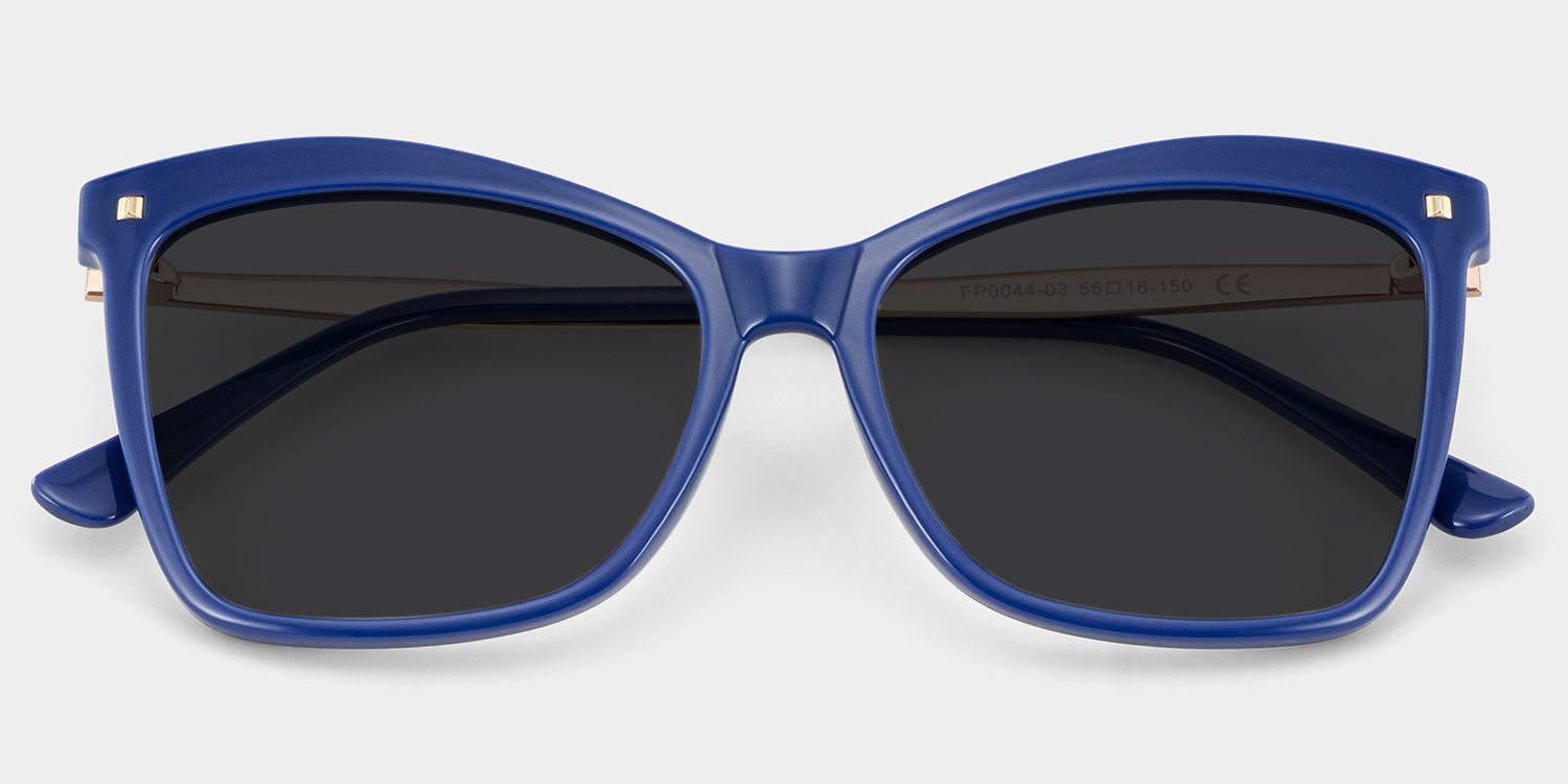 Isaebella Butterfly Blue Frame Glasses | Zeelool Optical1