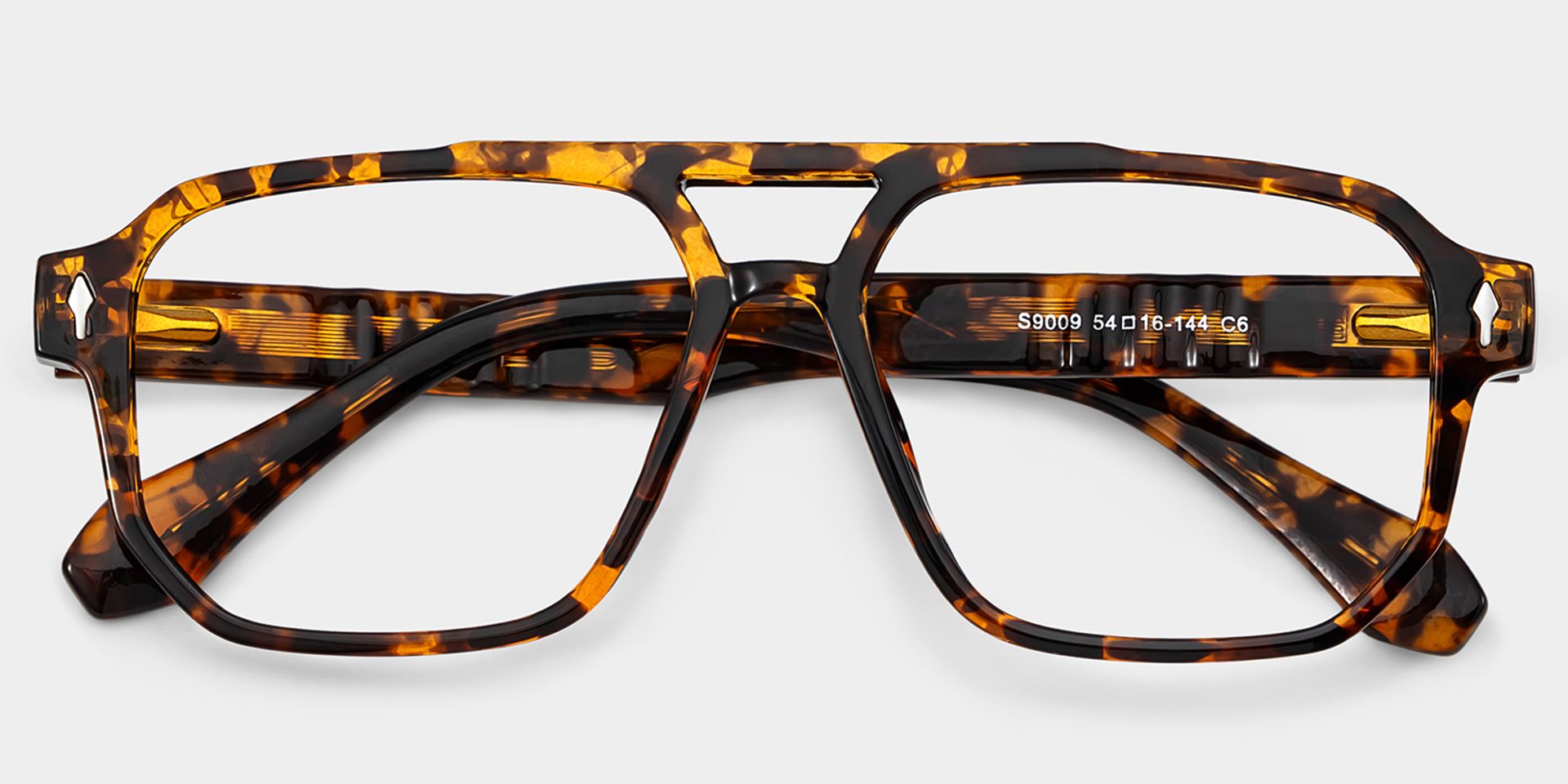 Colton Tortoise Frame Glasses with Aviator Frame Online | ZEELOOL1