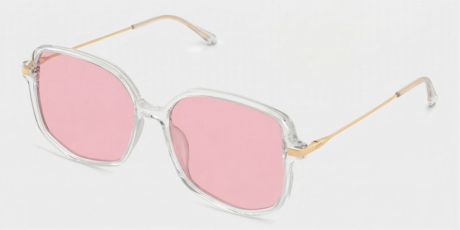 Payton Geometric Clear Eyeglasses | Zeelool Optical2