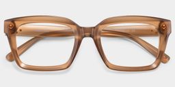 Marley Beige Rectangle Glasses1