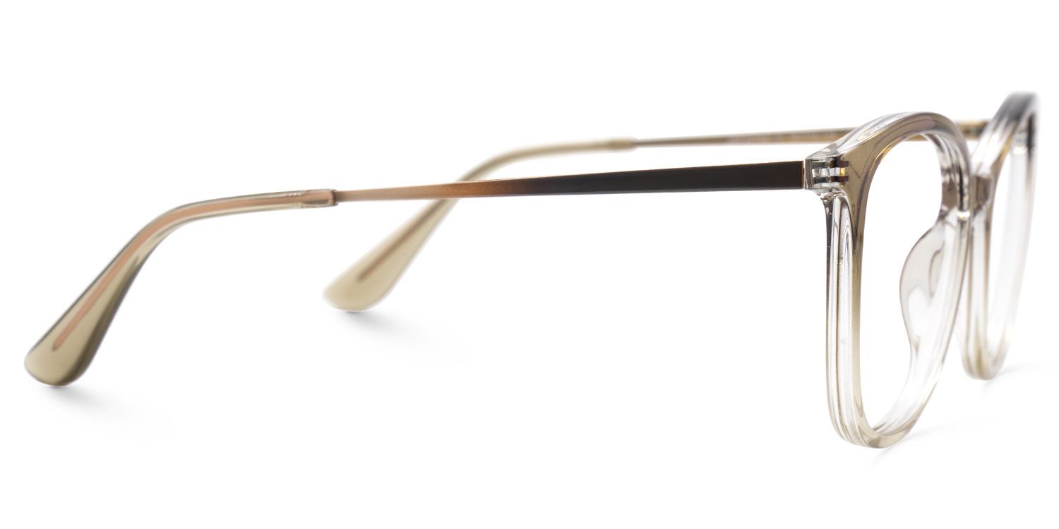 Jenee Thin Brown Glasses Frame in Oval Design | ZEELOOL Canada3