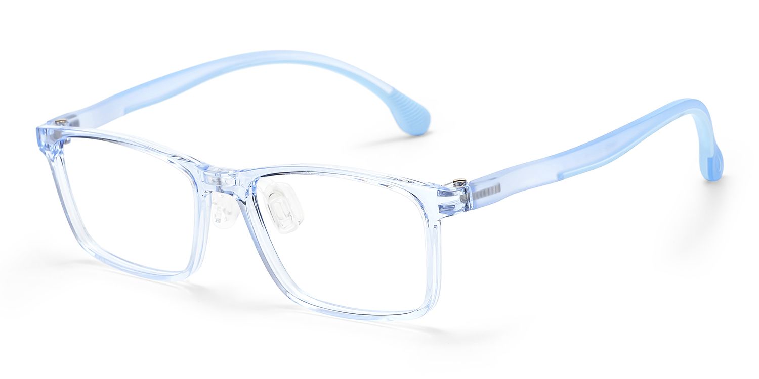 Sunny Rectangle Blue Frame Eyeglasses for Tween2