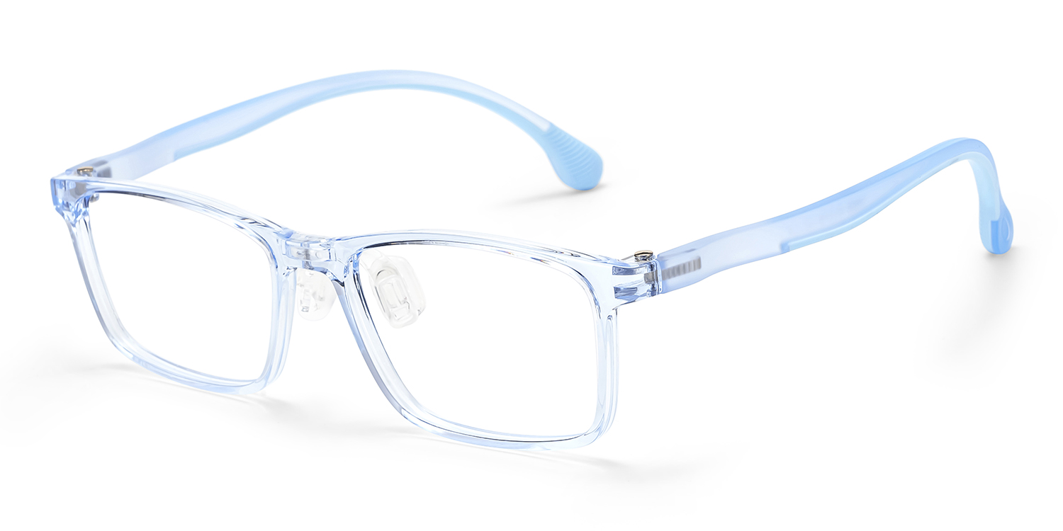 Sunny Rectangle Blue Frame Eyeglasses for Tween2