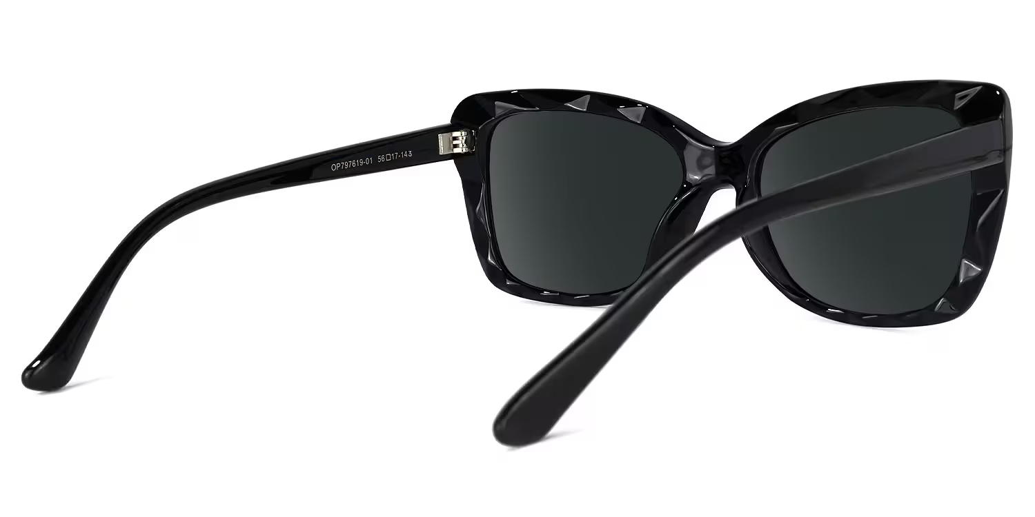 Wendell Cateye Black Glasses3