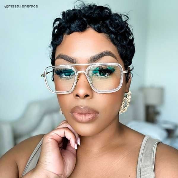 Gifford Aviator Clear Frame Glasses | ZEELOOL Canada7
