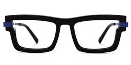 Yahia Rectangle Black Glasses1