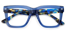 Redina Square Blue Glasses2