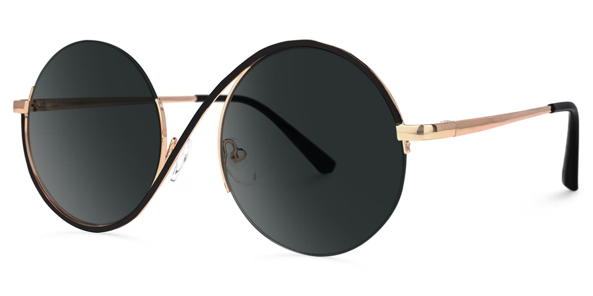 Witch Glasses - Flozif Round Black Frame Sunglasses | ZEELOOL Canada1