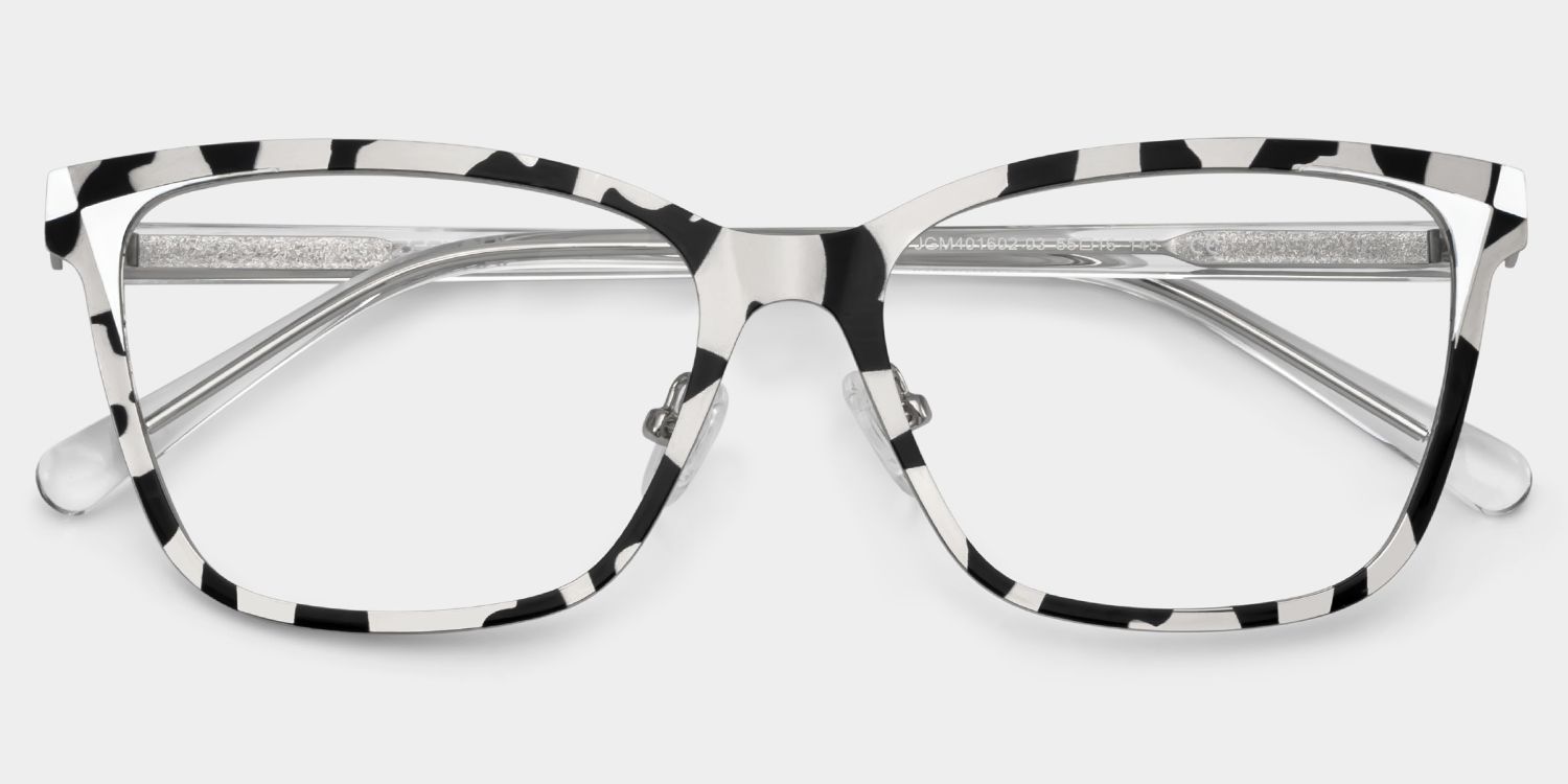 Elise Tortoise Frame Glasses with Rectangle Frame Online | ZEELOOL Canada2