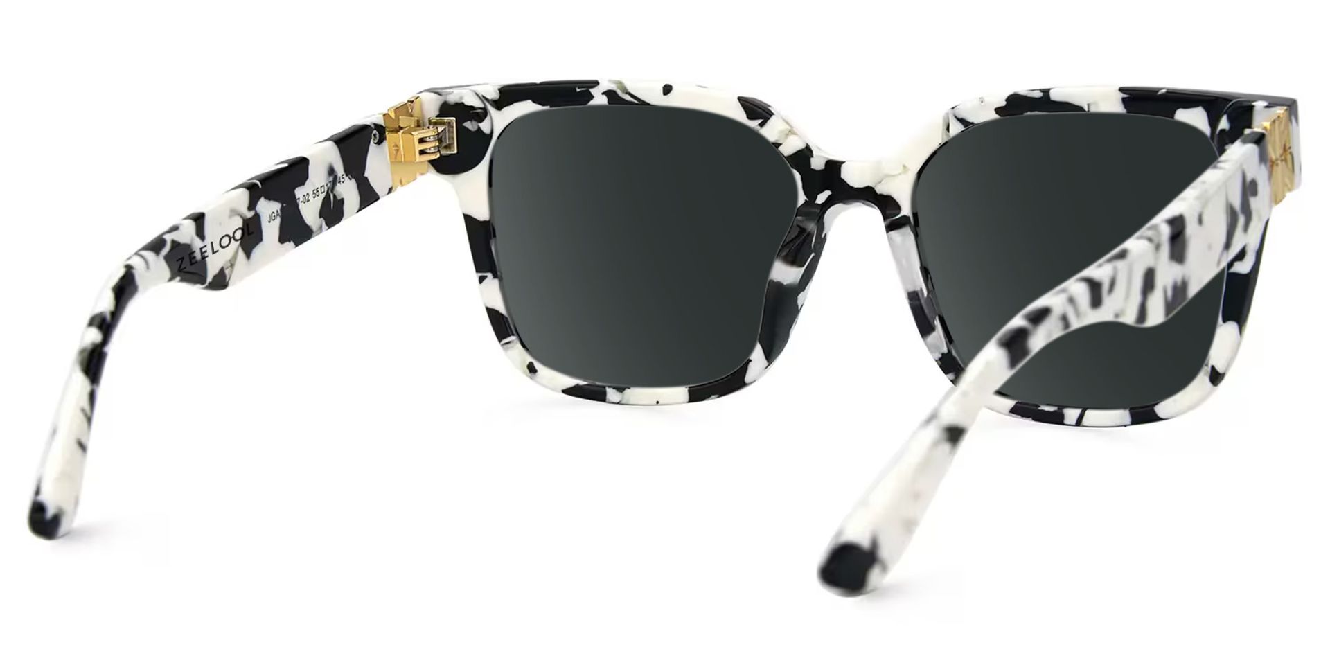 Kerri Wide Cow Print Sunglasses with Square Frames | ZEELOOL Canada3