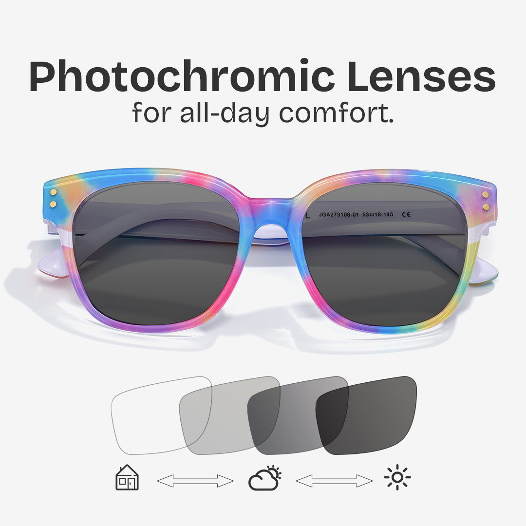 Dante Eyeglasses in Square Multicolor Frame | Zeelool6