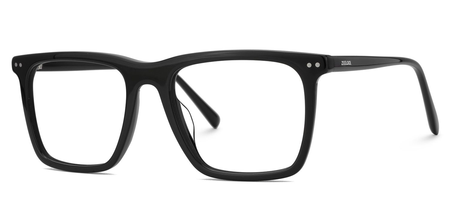 Frantz Thin Black Square Glasses For Men | ZEELOOL Canada3