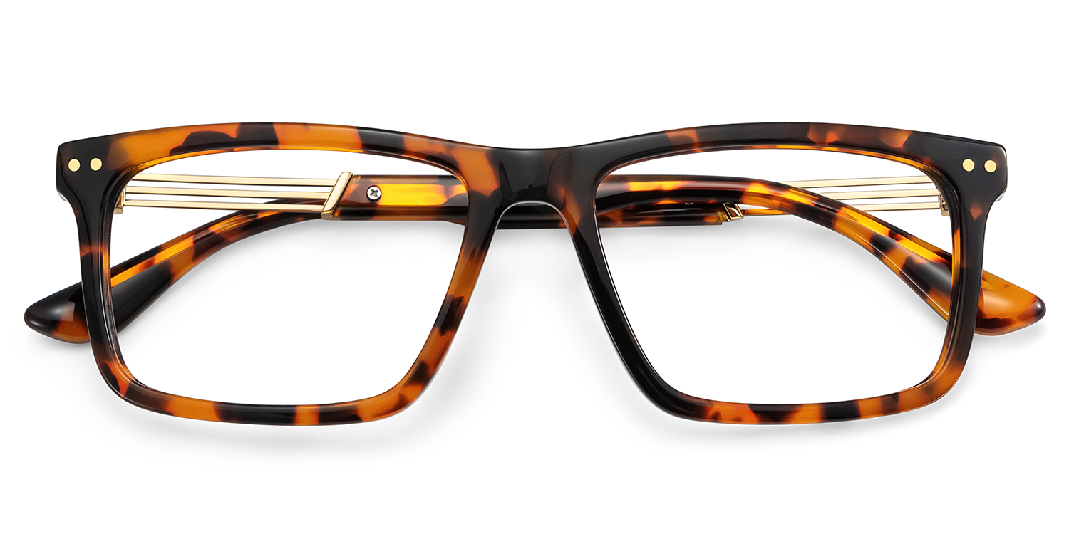 Emerson Rectangle Tortoise Glasses2