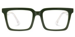 Hattie Green Rectangle Glasses1