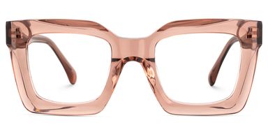 Lobo Square Beige Glasses