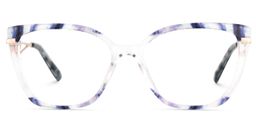 Margret Cateye Blue Glasses1