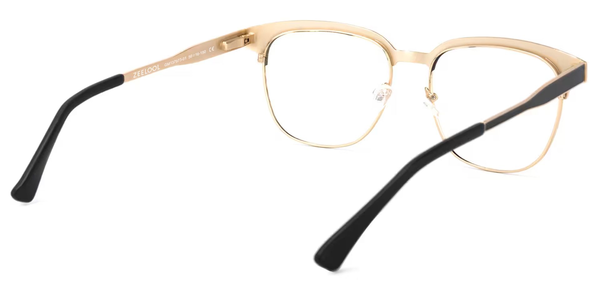 Wren Browline Black-Gold Eyeglasses & Glasses Frames6