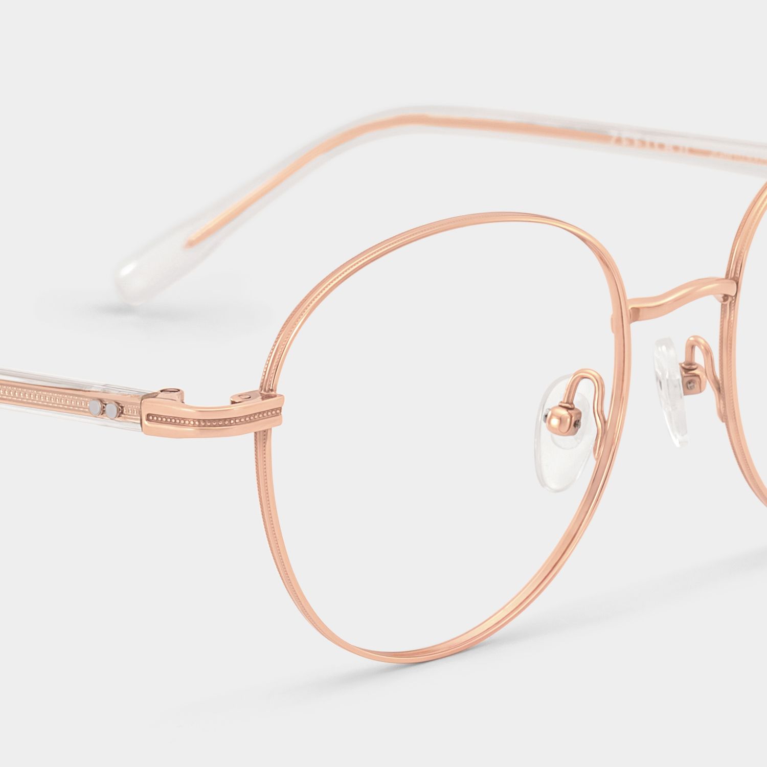 Titanium Celena Eyeglasses, Celena Round Glasses -Zeelool Glasses4