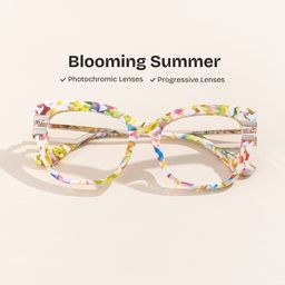 Kieran Rectangle Mottled Glasses0