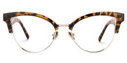 Charlene Tortoise Browline Glasses1