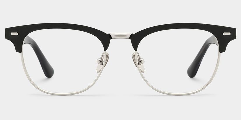 Penelope Browline Silver Glasses