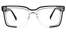 Renetta Rectangle Clear Glasses0