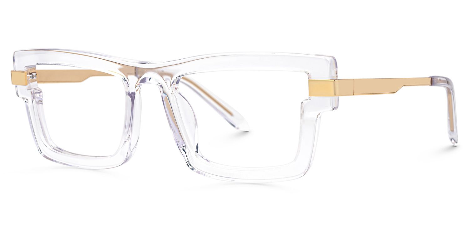 Yahia Rectangle Clear Prescription Glasses for Men | ZEELOOL Canada1